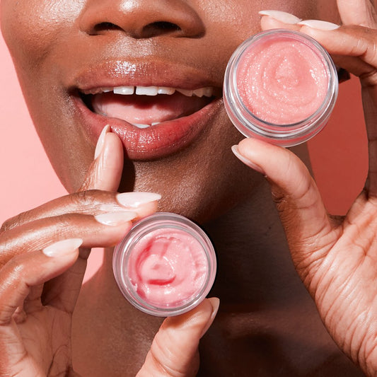 Beauty Pink Champagne Lip Care Set + Lip Scrubber